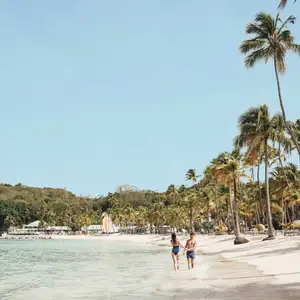 Bela praia em Guadalupe