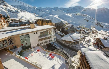Estación de esquí de Val Thorens, en los Alpes franceses.