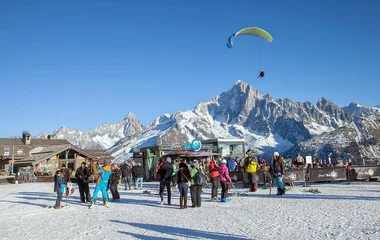 Après-ski na estação Brevent Flegere.