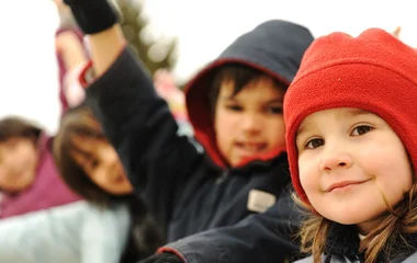 Crianças no clube infantil do Club Med.