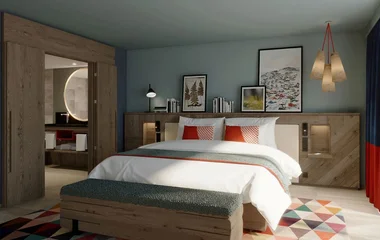 Quarto do Club Med Tignes.