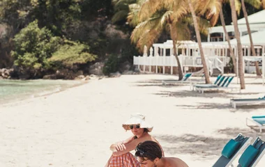 french indies beach family