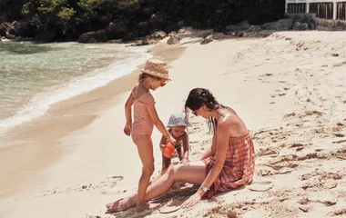 vacances famille plage soleil guadeloupe antilles