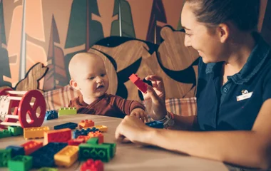 kids club at ski resort
