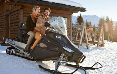 snowmobile snow resort