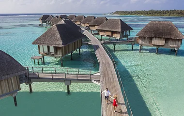 overwater villa in the Maldives