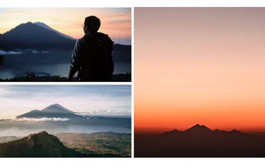 Collage of Mount Batur