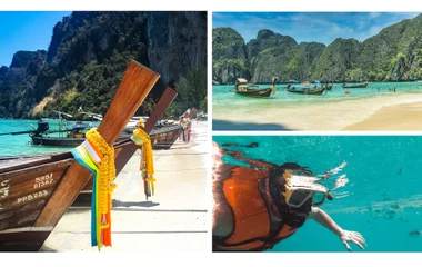 Collage of Phi Phi Island
