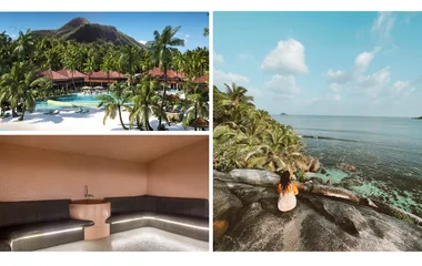 Collage of Seychelles zen zones for adults