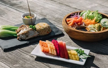 club med bali, cooking, food, green