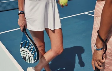 Couples playing padel tennis happily at club med my resort