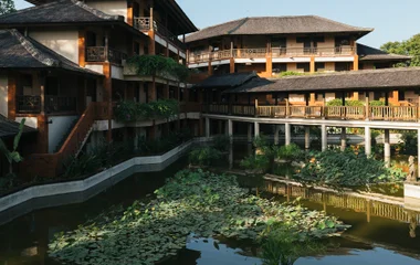 beautiful on-water resort