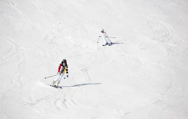 people on the ski slopes