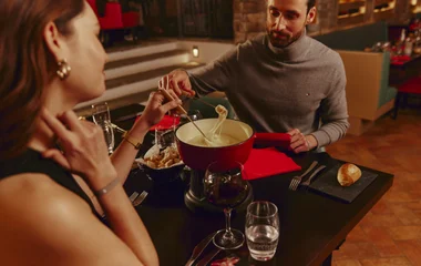 food in a club med ski resort