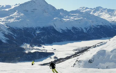 man on the slope in club med switzerland