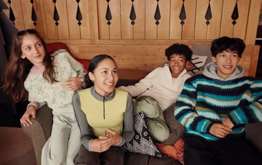 Teens club ski