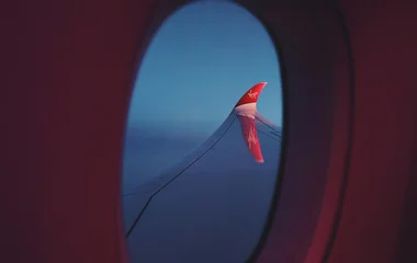 view from a plane qantas