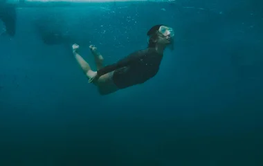 Woman snorkeling