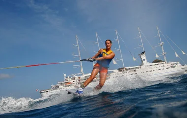 Waterskiing and wakeboarding school aboard Club Med 2