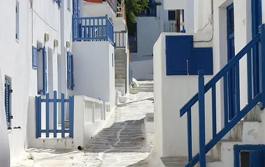 mykonos paysage en grèce