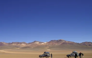 vierwielers in de woestijn in Marokko