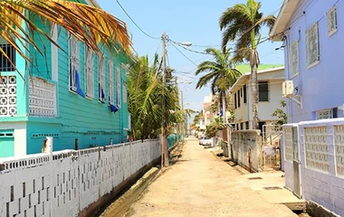 Ruelle lors d'un voyage au Belize