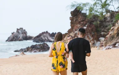 famille plage cherating