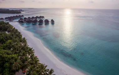 Maldives coucher de soleil