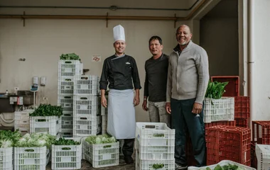 Locally grown food on the menu