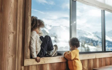 Children playing in Québec Charlevoix