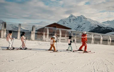 apprentissage du ski
