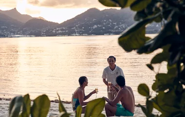 apéritif sur la plage seychelles