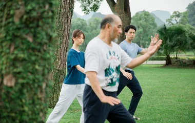 在Club Med桂林度假村打太极
