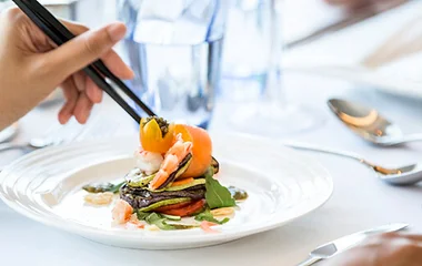 Feine Speisen im Club Med - Kani auf den Malediven