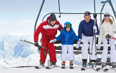 Ski lessons and lift pass included
