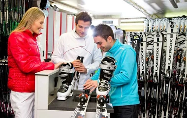 Ski equipment hire