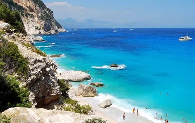 Beautiful beach in Cala Goloritzé, Italy