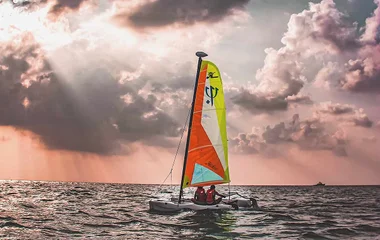 Segelschiff auf dem Meer