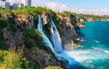 Wonder at the waterfall