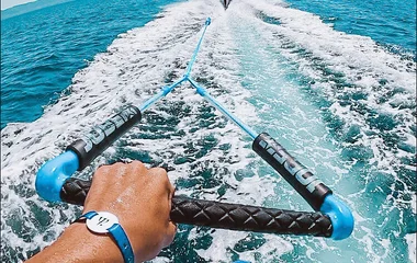 Water skiing in Greece