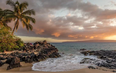 Steiniger Strand in Mauritius