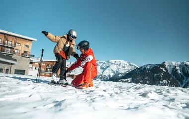 Club Med beginner skiing