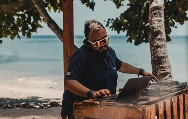 Evening entertainment on the beach