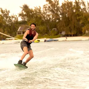 Water skiing with Club Med
