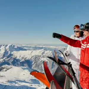 Solo skiing at Club Med