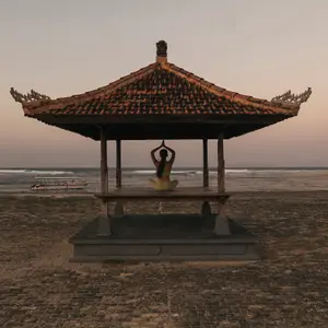 Girl on the beach in Bali