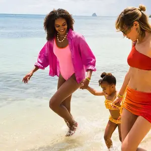 family in the the snow