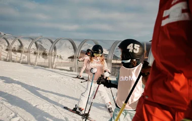 kids on the slopes at Club Med
