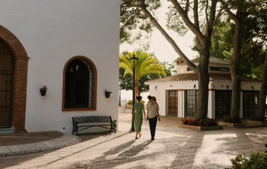 Family walking in Marbella