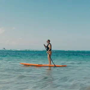 stand up paddle boarding in the Caribbean